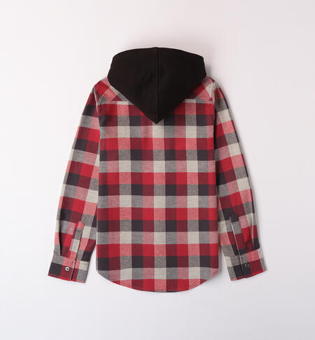 Boy's plaid shirt BORDEAUX-2297