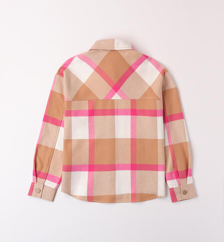 Girl plaid shirt BISCUIT-0945