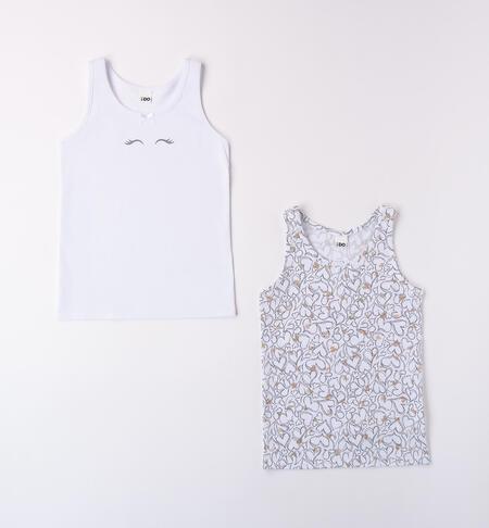 Girl's tank top WHITE