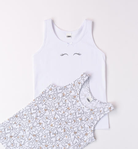 Girl's tank top BIANCO-0113