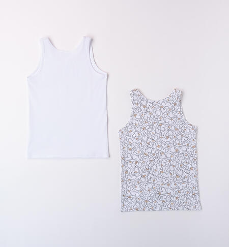 Girl's tank top BIANCO-0113