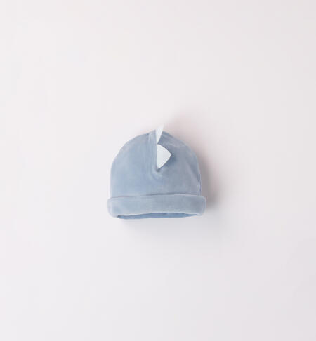 Velvet Baby Hat LIGHT BLUE