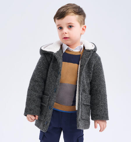 Coat for boy  GRIGIO MELANGE-8882