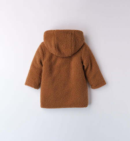 Teddy coat little girl BEIGE-0729