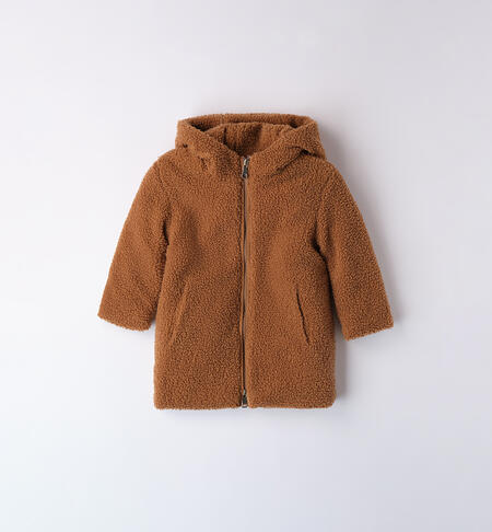 Teddy coat little girl BEIGE-0729