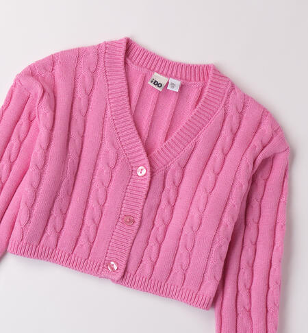 Cardigan bambina con trecce
 ROSA-2415