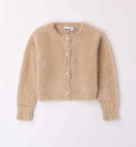 Girl cardigan in tricot BEIGE-0941