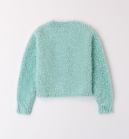 Cardigan bambina in tricot
 DARK MINT-4143