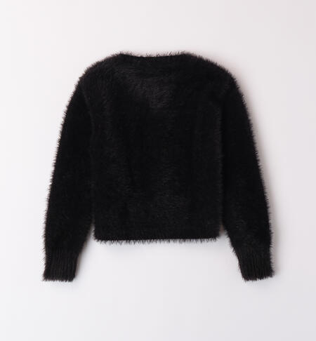 Girl cardigan in tricot NERO-0658