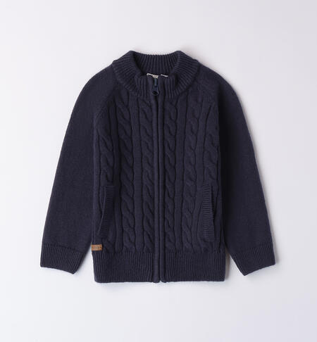 Cardigan con zip bambino
 NAVY-3885