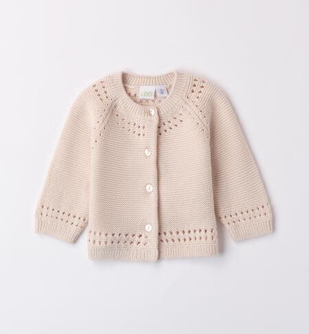 Cotton Baby Girl Cardigan CRYSTAL GRAY-2911