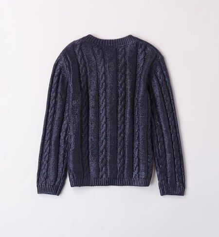 KNITTED CARDIGAN  NAVY-3557