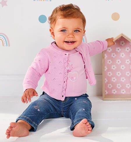 iDO Baby Girl Cardigan VIOLET