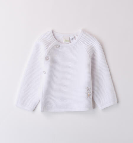 Cardigan neonato unisex BIANCO