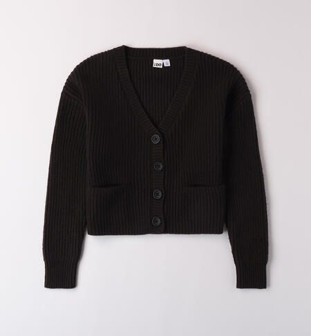 Cardigan per ragazza NERO-0658