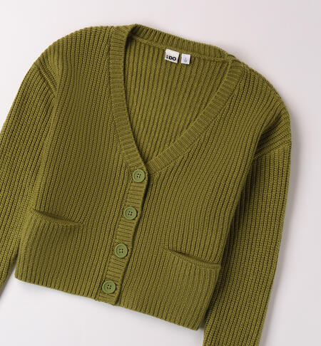 Cardigan per ragazza VERDE-5442