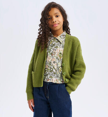 Girl's cardigan VERDE-5442