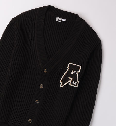 Cardigan per ragazzo NERO-0658