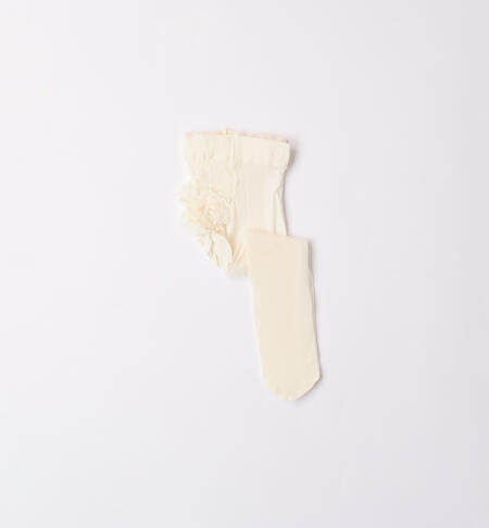 iDOMini Baby Girl Tights CREAM