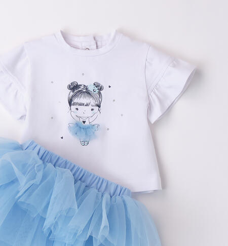 Baby Girl Skirt Outfit ANGEL BLUE-3685