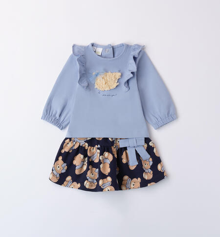 Baby Girl Outfit AZZURRO-3661