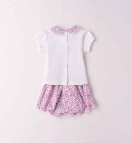 Baby Girl Outfit BIANCO-LILLA-6BFB