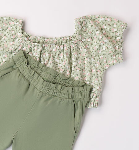 Girl's cool floral set VERDE-VERDE-6APD