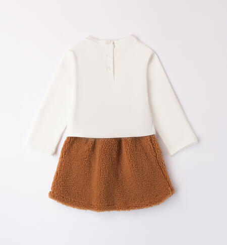 Girl's outfit with skirt BEIGE-0729