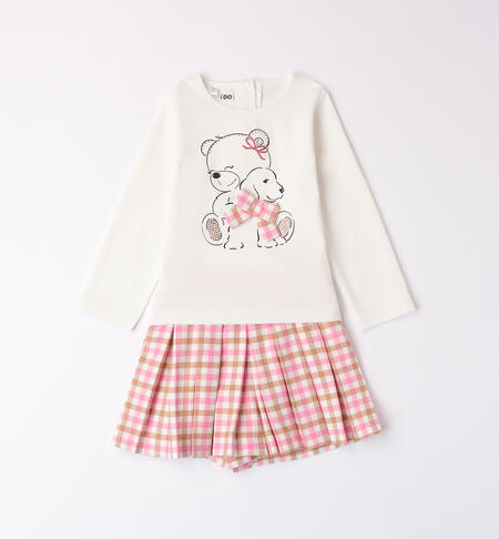 Girl suit with shorts BISCUIT-0945