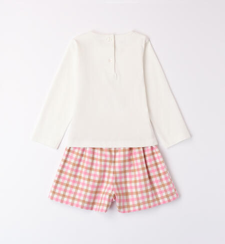 Girl suit with shorts BISCUIT-0945