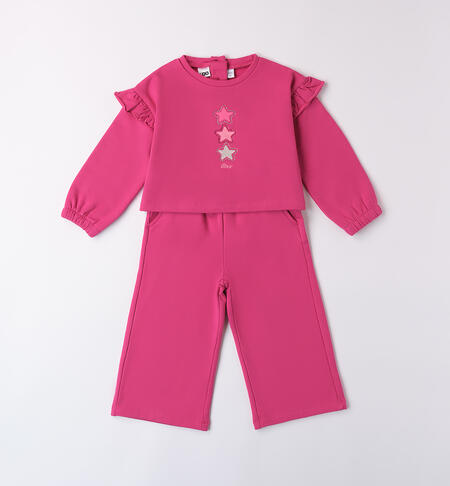 Completo bambina due pezzi FUCSIA