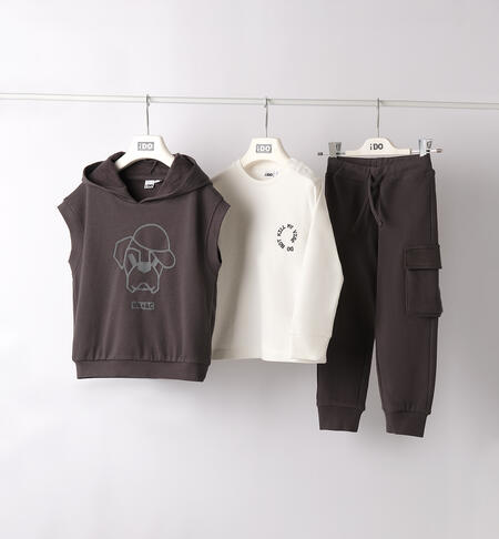 Baby boy sports outfit GRIGIO SCURO-0691