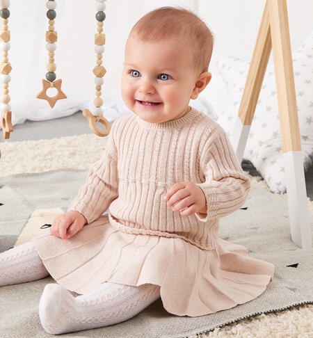 Baby Girl Outfit with Skirt CREAM