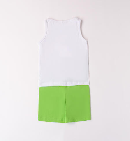 Tank top outfit for boys BIANCO-0113