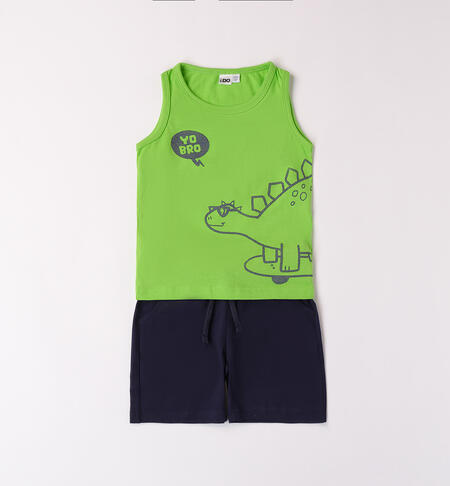 Tank top outfit for boys GREEN-5134