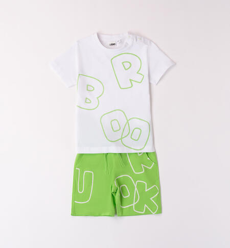 Boys' short outfit BIANCO-0113