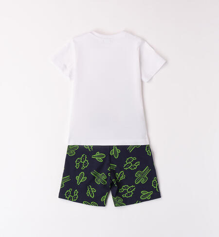 Boys' short outfit BIANCO-0113