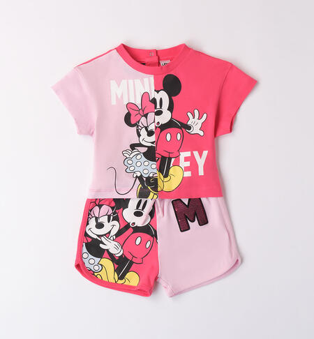 Girls' Minnie and Mickey Mouse summer set