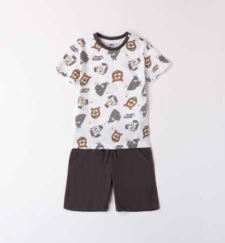 Summer outfit with savannah animals GREY