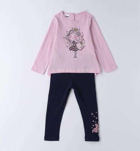 Outfit with leggings for girls VIOLET