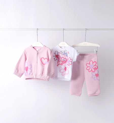 Three-Piece Baby Girl Outfit PINK