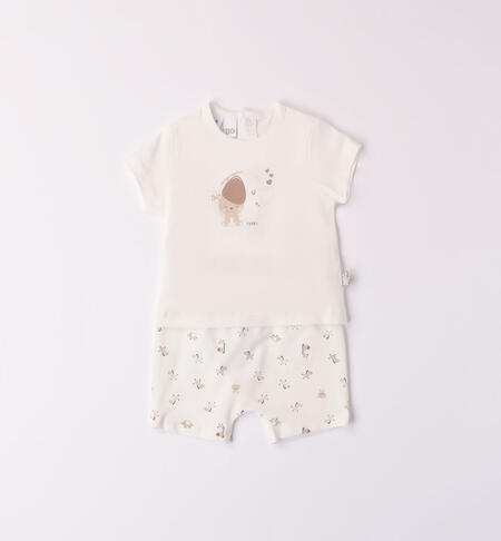 Unisex baby outfit CREAM