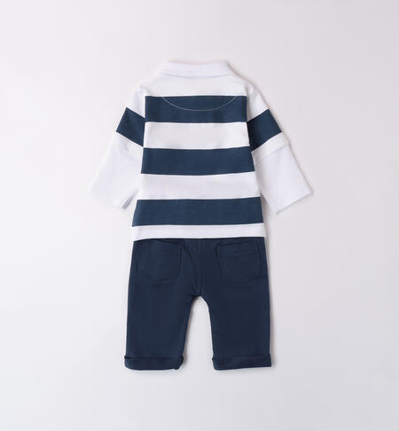 Baby Suit BIANCO-BLU-6BDW