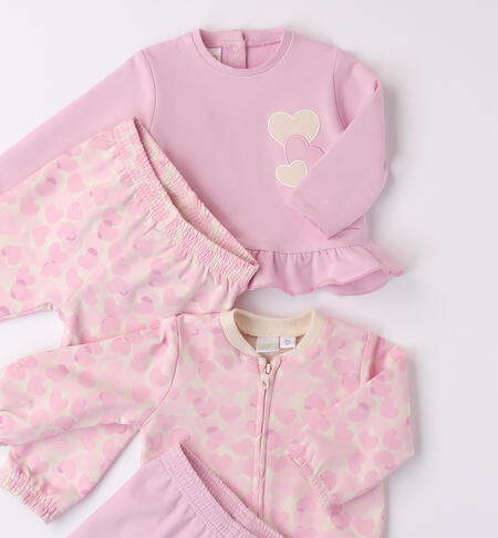 Baby Girl Outfit ECRU-ROSA-6BGA