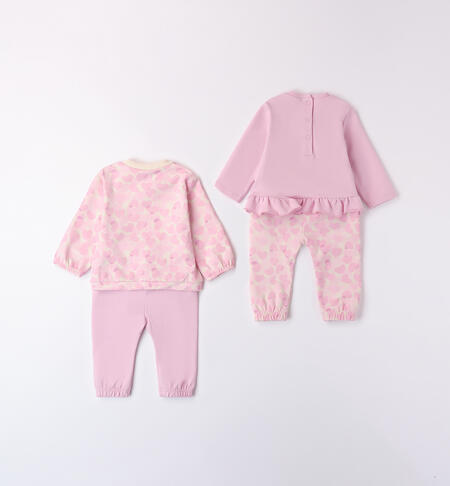 Baby Girl Outfit ECRU-ROSA-6BGA