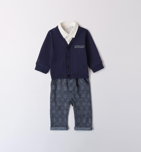 Two-piece Baby Boy Suit NAVY-3558