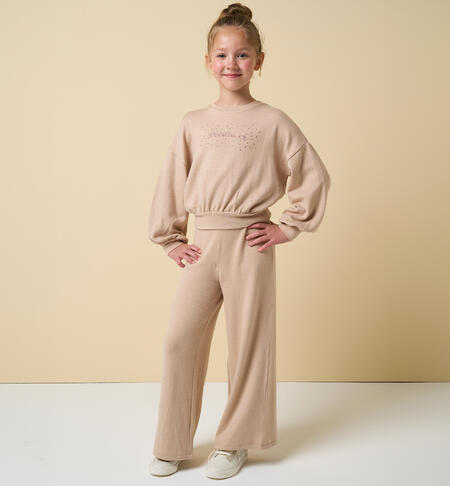 Suit for girl BEIGE-0941