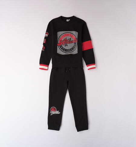 Boy's two piece sports suit BLACK