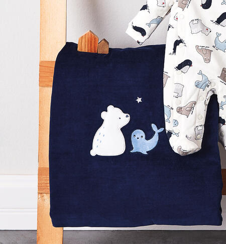 Baby Boy Blanket NAVY-3558