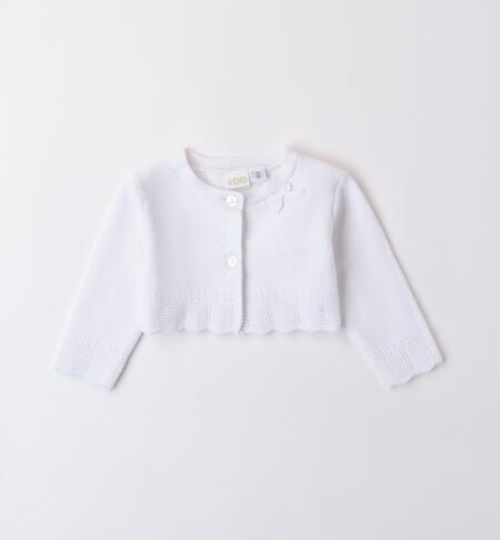 Ceremony Bolero for Baby Girl WHITE